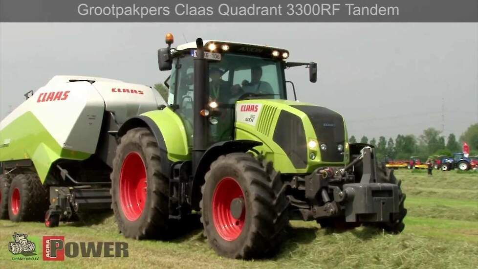 Claas Quadrant 3300RF Tandem - Graslanddemo 2012