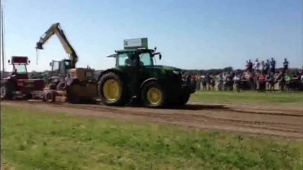 Trekkertrek Texel John Deere 6210R winnaar - Trekkerweb.nl