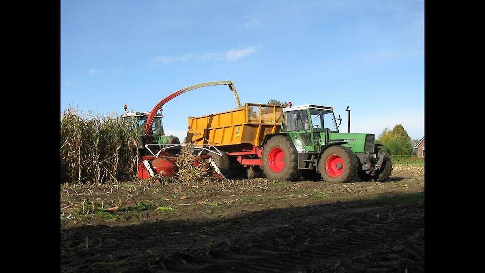 Fendt 718/ Kemper/ Mais hakselen/ Harvesting maize/ Blankespoor Harskamp/ 2012