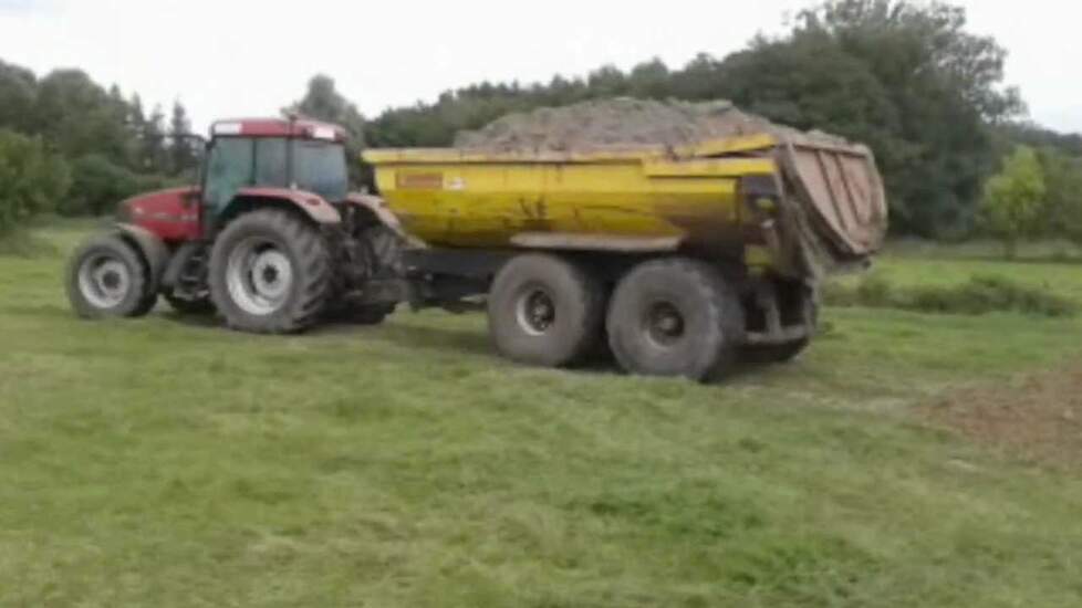 Hendrickx in het zandtransport Trekkerweb