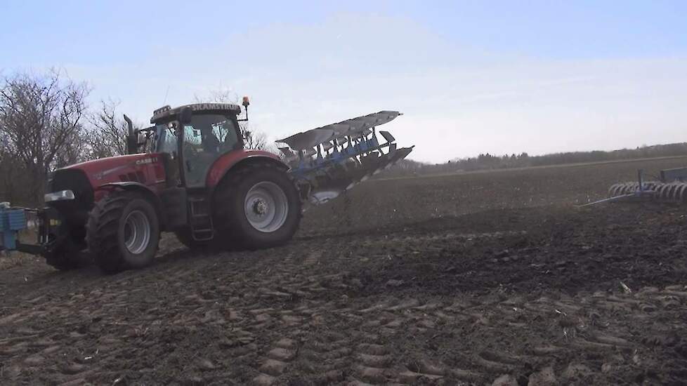 Case IH Puma 225 CVX - Lemken Europal 6 furet vendeplov m/pakker - Skamstrup Maskinstation