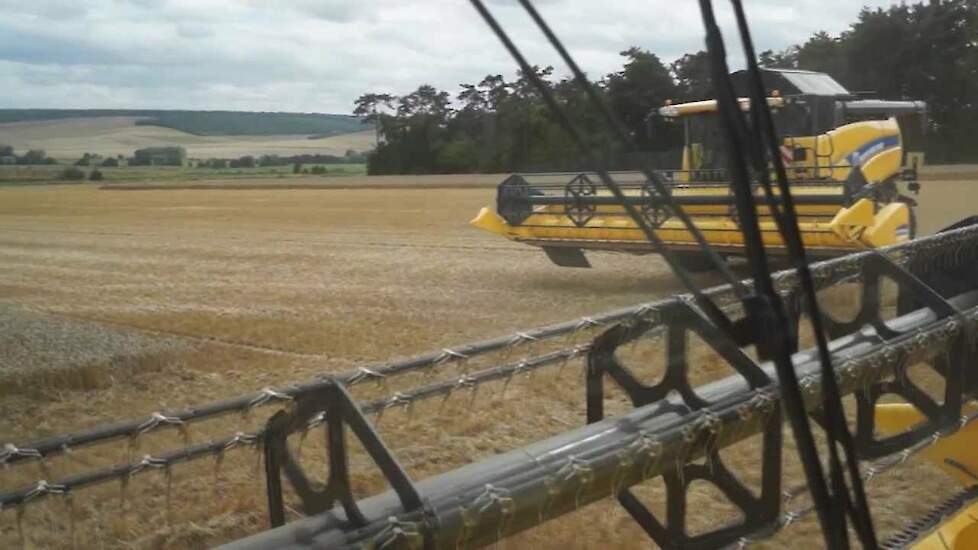 In side New Holland combine met Optie-speed Trekkerweb