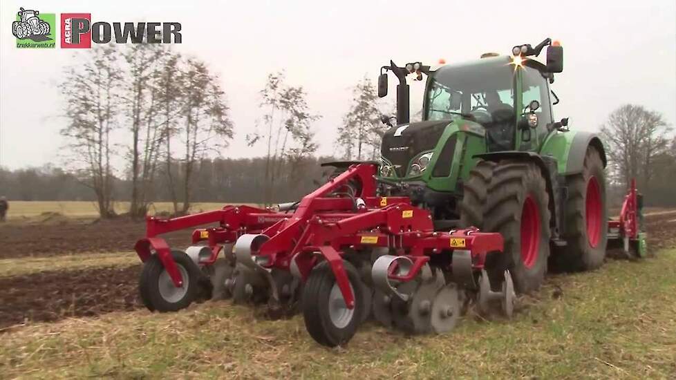 Fendt 720 met Kongskilde Front Terra Disc en Paragrubber Trekkerweb