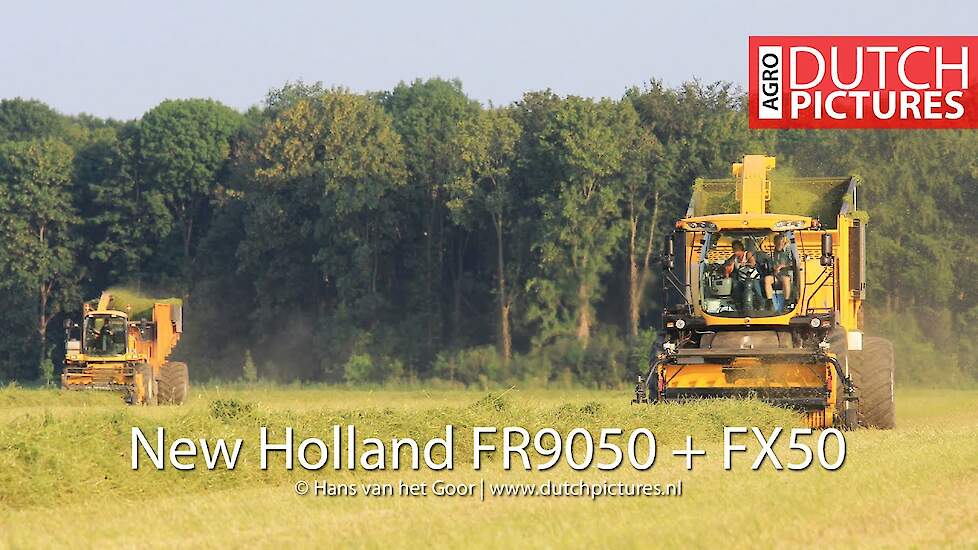 Two special New Holland forage harvesters - Lucerne silage |luzerne hakselen|FR9050|FX50|Ruinerwold