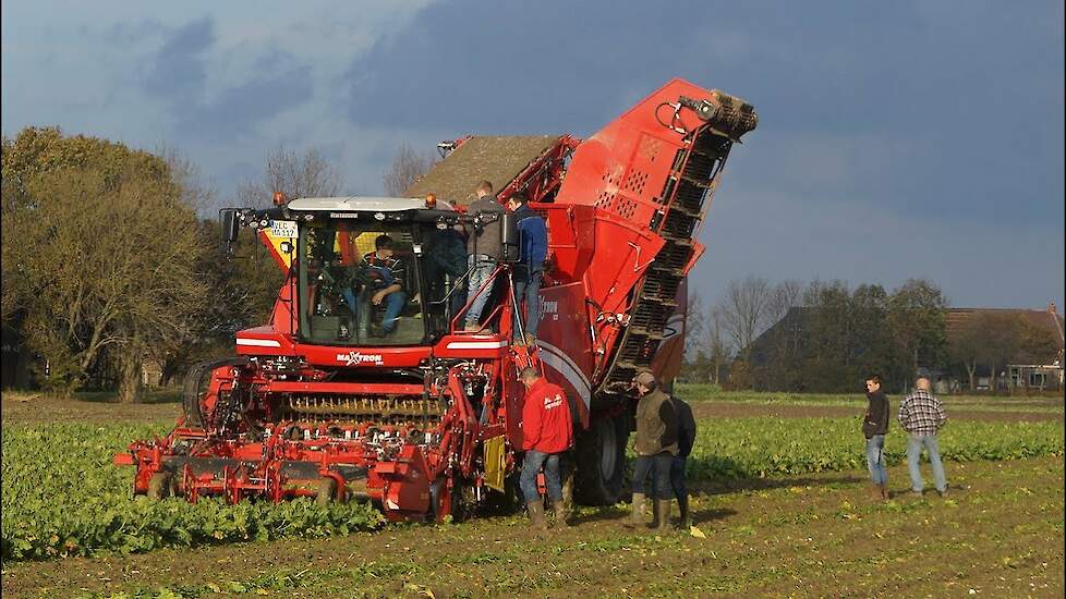 Grimme Maxtron 620 II tijdens demo op de Groningse klei- Trekkerweb