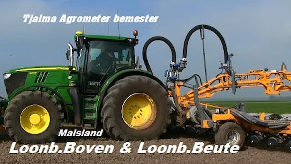 Maisland bemesten met Tjalma Agrometer bemester.
