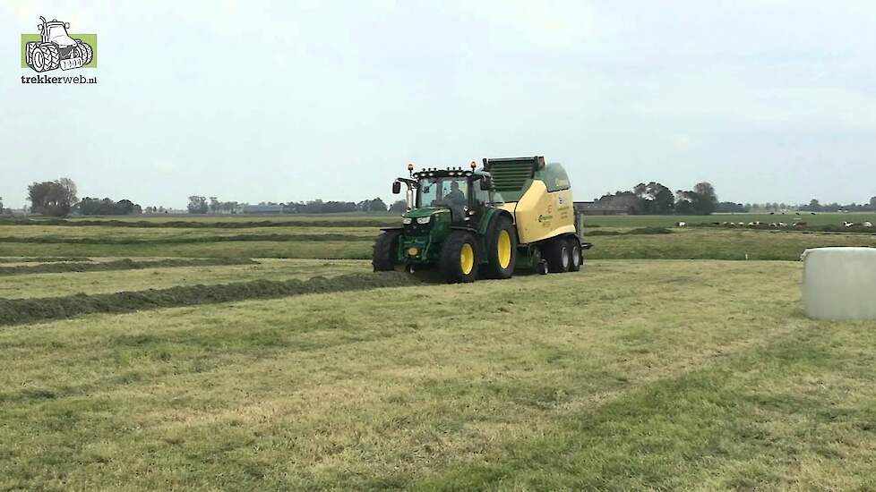 Loonbedrijf ROKA uit Groningen nieuwe Krone Comprima CF 155 XC X-treme Trekkerweb