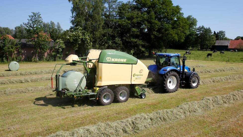 Loonbedrijf Lettink uit Westendorp Krone Comprima CV 150 XC X-treme Trekkerweb