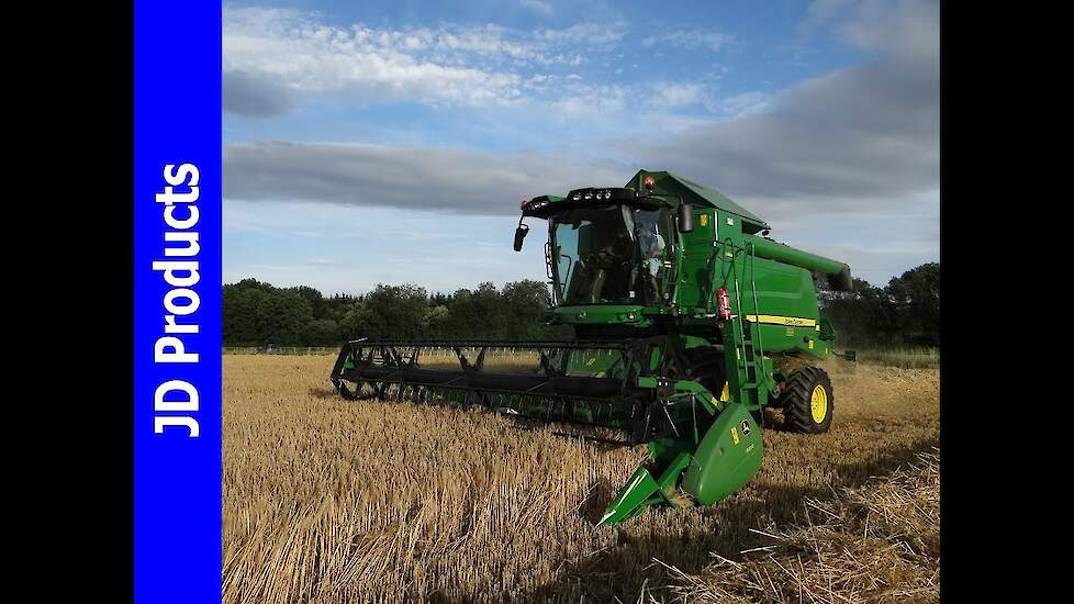John Deere W540/Belgium/Graan dorsen/Grain hervest/Getreideernte/Bourcy