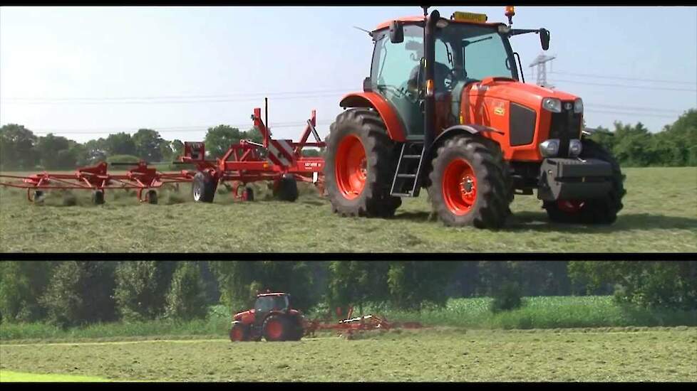 Kubota M110GX bij de veehouder Trekkerweb