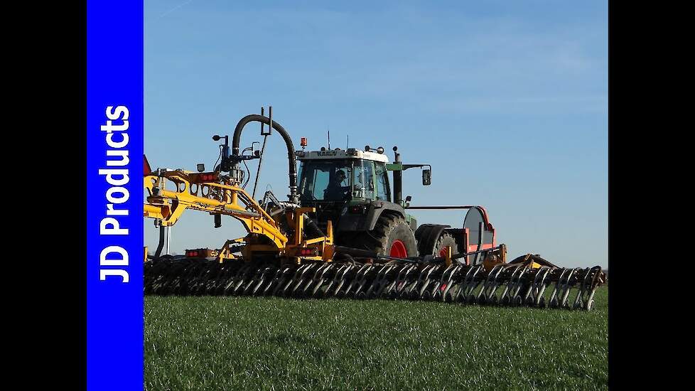 Fendt 822/Sleepslangbemesten/Injection slurry/Gülle ausbringen/Frens/Hulshorst/NL/2016