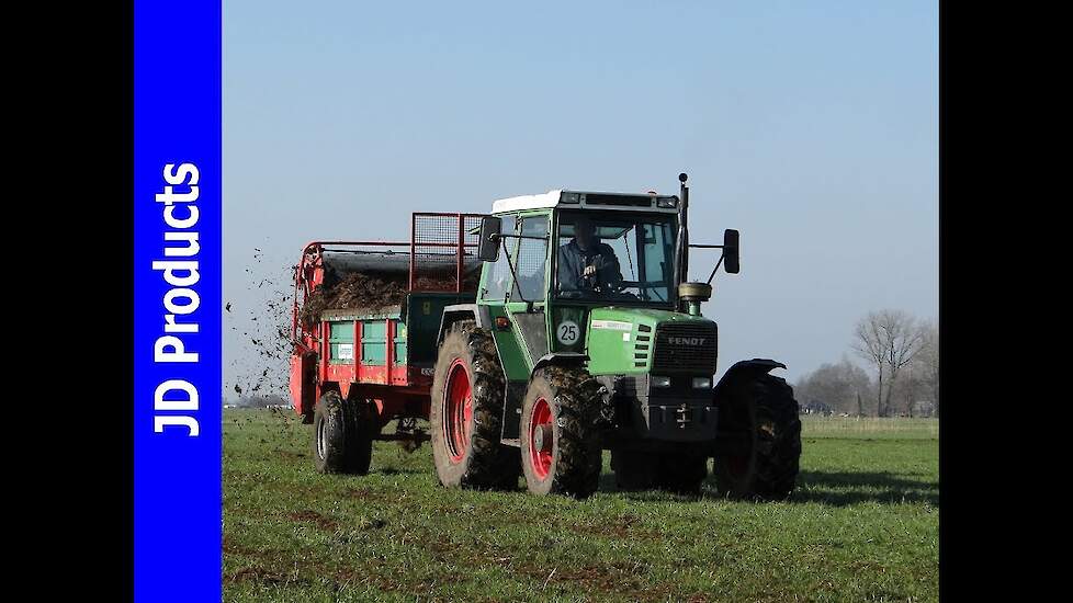 Fendt 309LSA/Mest strooien/Spreading manure/Mist streuen/Doornspijk/NL/2016
