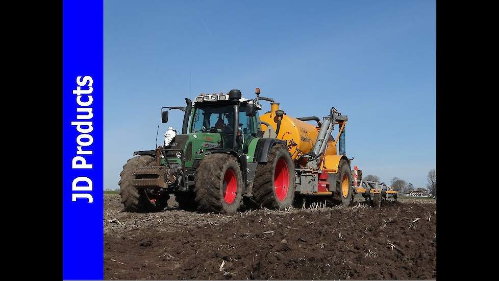 Fendt 818/Veenhuis/Bouwland bemesten/Slurry injection/Gülleeinarbeitung/ Buijert/Kampen/2016