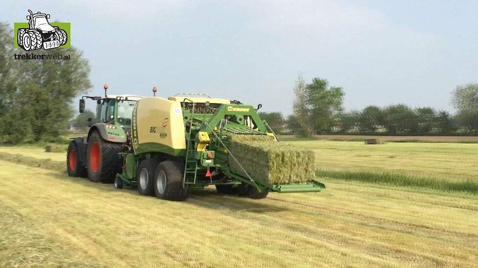 Krone Nieuwe Big Pack 1270 XC Multi-Bale voor Boer Beek Trekkerweb