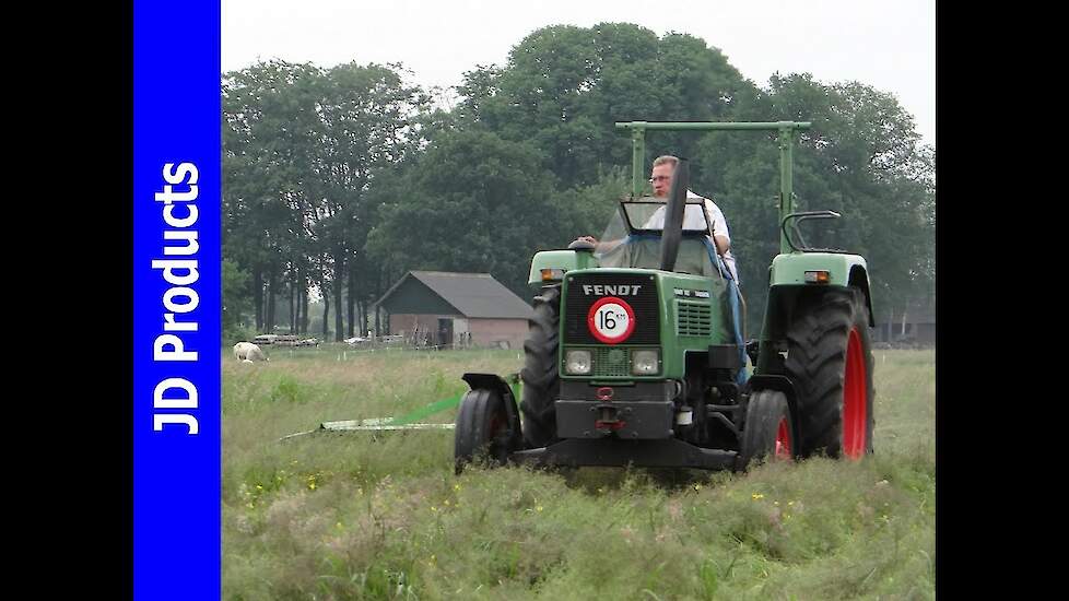 Fendt 105S/Gras maaien/Mowing grass/Gras mähen/Deutz-Fahr/Uddel/2016