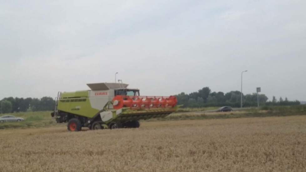 Claas Lexion model 2017 op demotour in Nederland Trekkerweb