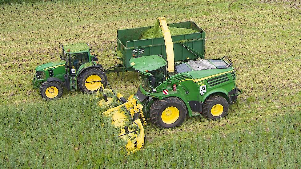 Kemper 475plus John Deere 8500i GPS silage Ganzpflanzen Silage Rye Grünroggen spfh Trekkerweb