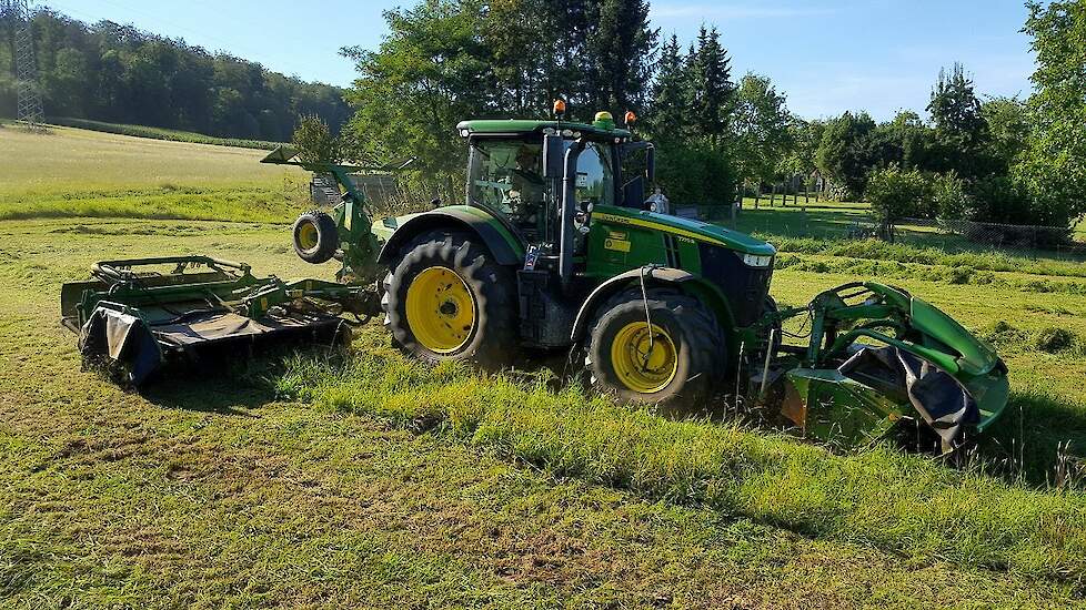 AGRIbumper lost gewichtprobleem met triple maaiers op GPS op! Trekkerweb