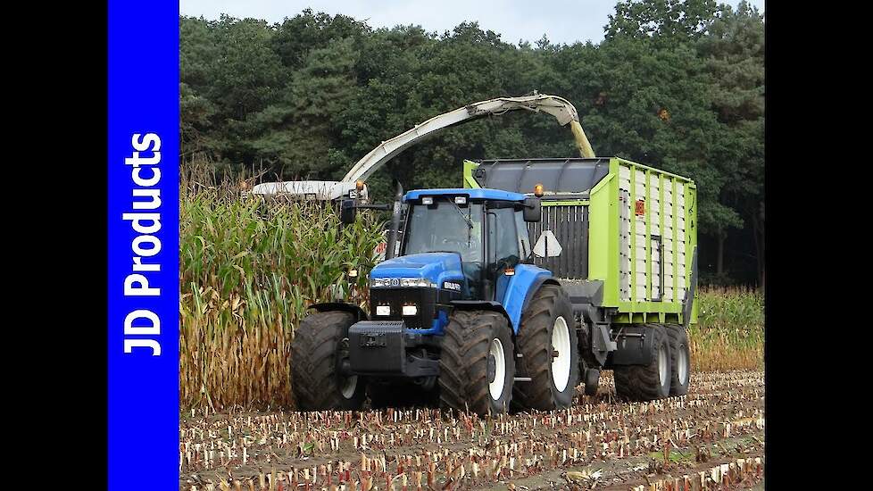 Mais/2016/Claas 850/New Holland 8770A/Harvesting maize/Maishäckseln/Maishakselen/Olminkhof/Lochem