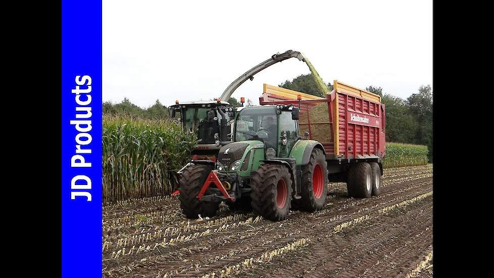 Mais/2016/Claas Jaguar 950/Fendt 818+720/Schepers/Oosterhesselen/Harvesting maize/Maishäckseln