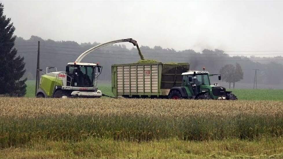 GPS hakselen in Herfst GPS Claas, Fendt, Massey Ferguson, Claas Jaguar JCB Terhuf Trekkerweb