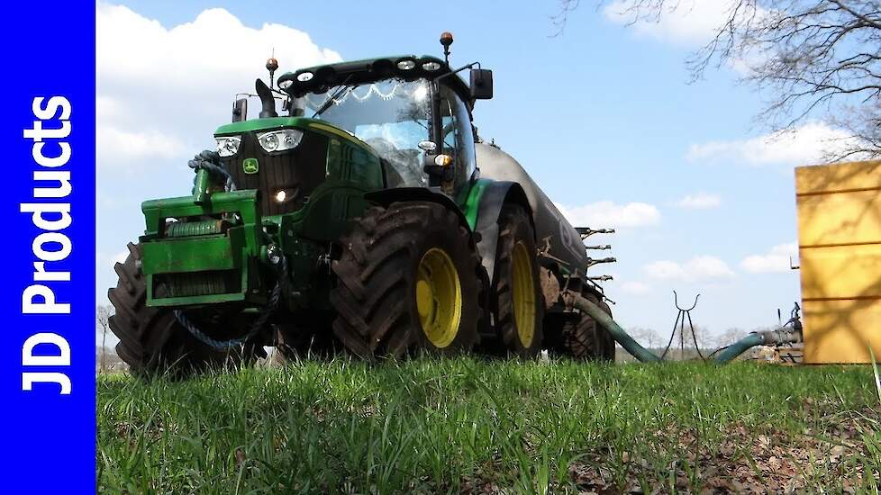 John Deere 6170R/Jako/Bouwland bemesten/Injection slurry/Gülleeinarbeitung/Kootwijkerbroek/2017