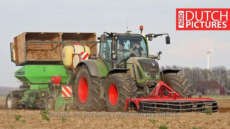 Fendt 724 | Potato planting | Miedema Structural PM 40 | Mts Stokman | Aardappels poten