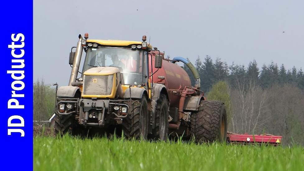 JCB Fastrac 8250/Mest injecteren/Injection slurry/Gülleeinarbeitung/Ecoferm Kroes/Uddel/2017
