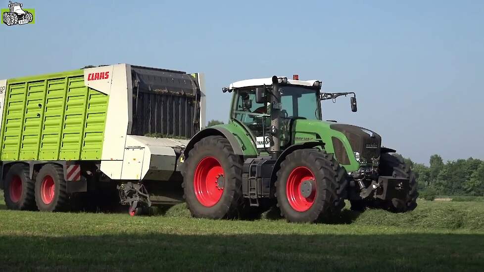 Gras laden met Claas Cargos 9500