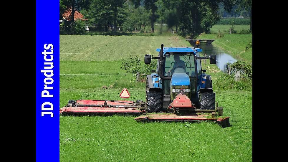 New Holland 8560/Vicon/Gras maaien/Mowing grass/Gras m&auml;hen/Dalfsen/2017