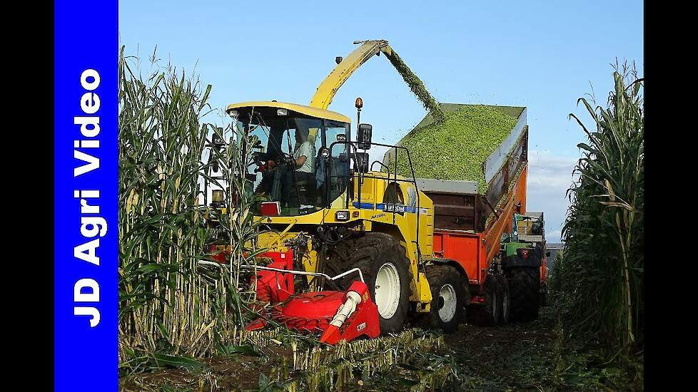 Mais hakselen 2017/New Holland FX50/Stormschade/Johan Frens/Harvesting maize/Maisernte/NL