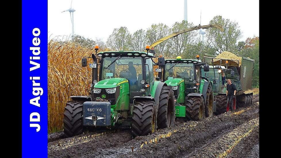 Modderen in de mais 2017/Extreme mud/Krone BigX 850/Hüntelmann/Maishäckseln im Schlamm
