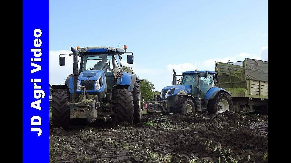 Mais hakselen 2017/Modderen/Mud/Claas Jaguar 950/Nikkels/Harvesting maize/Maish&auml;ckseln