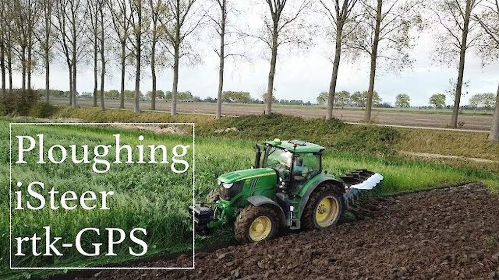John deere 6170 Ploughing with iSteer (4k) | the Netherlands | Rabe | Pflügen | Vervaet