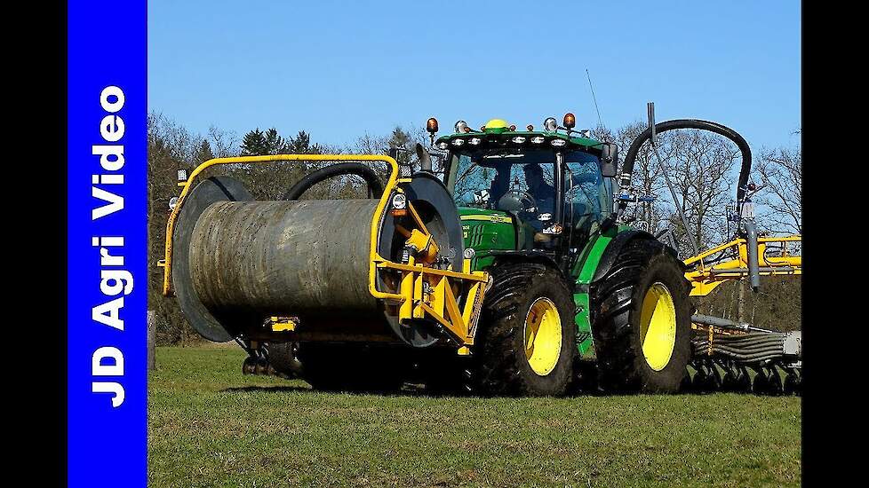 John Deere 6150R/Fendt 939/Sleepslang bemesten/Injection slurry/Gülle ausbringen/van Spijkeren/2018