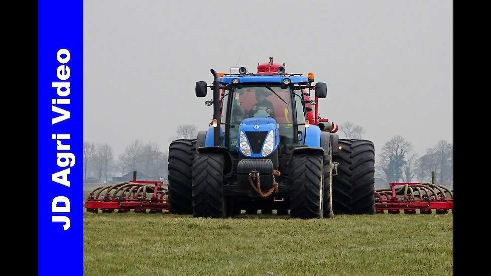 2018/New Holland T7.220/Mest injecteren/Rozeboom/Injection slurry/Gülle ausbringen/t Harde