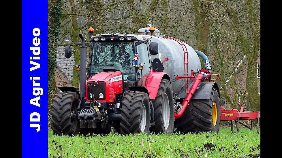Massey Ferguson 6480/Bouwland bemesten/Injection slurry/Gülleeinarbeitung/de Weerd/Elspeet/2018