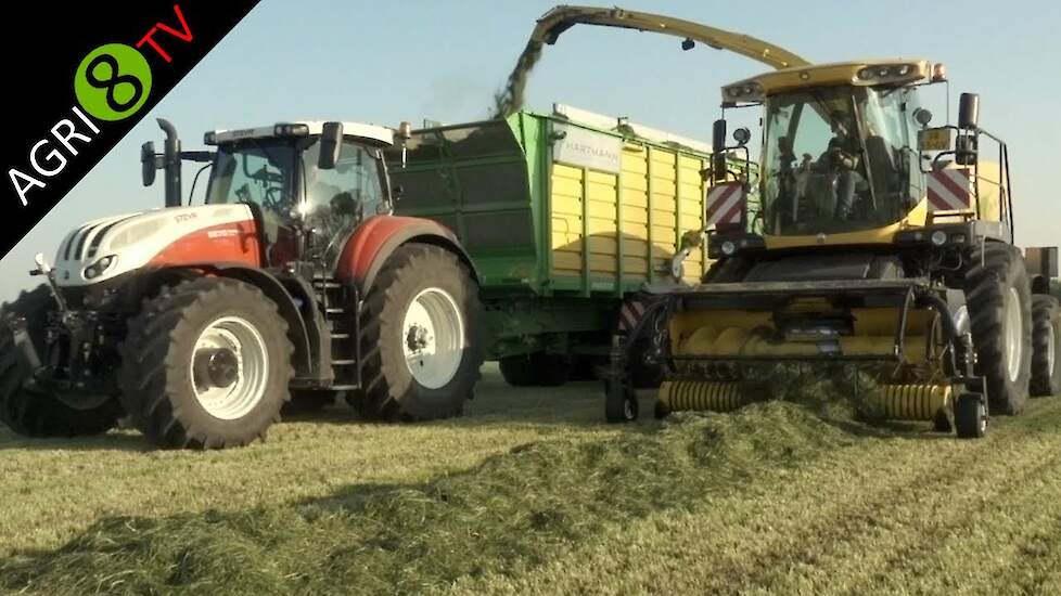 Grass silage | New Holland fr 9060 | Hartmann | Steyr 6270 CVT | John Deere 7920 | Gras hakselen |