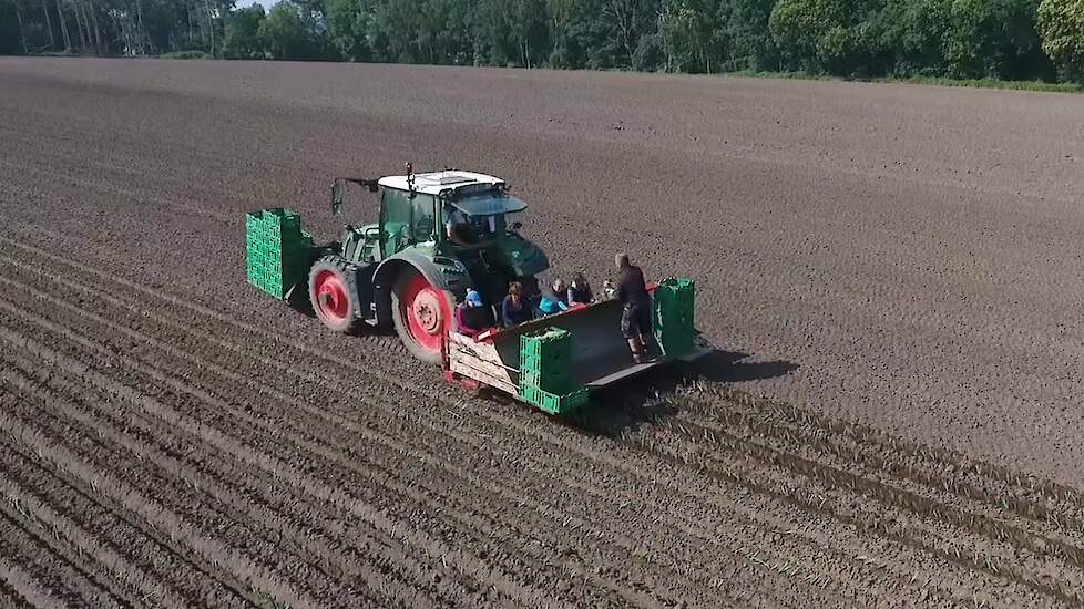 Prei planten met Fendt Vario 516 Trekkerweb