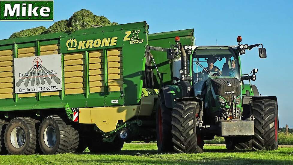 Grass silage 2018 | Fendt 724 + Krone ZX 470 GD | Fa. W. Timmer & Zn | Gras oprapen | Ermelo | NL.