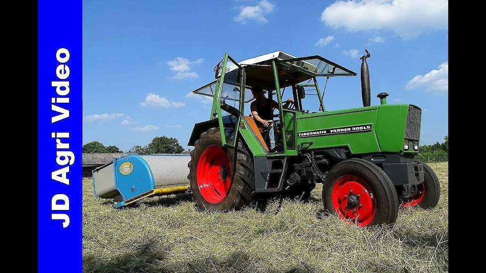 Fendt 305LS|Gustin|Gras schudden|Tedding grass|Gras wenden|Elspeet|2018