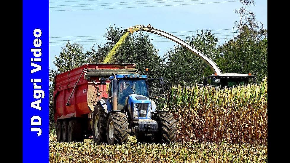 Mais häckseln hakselen 2018 | Claas Jaguar 980 | New Holland TG285 | LU Jessen