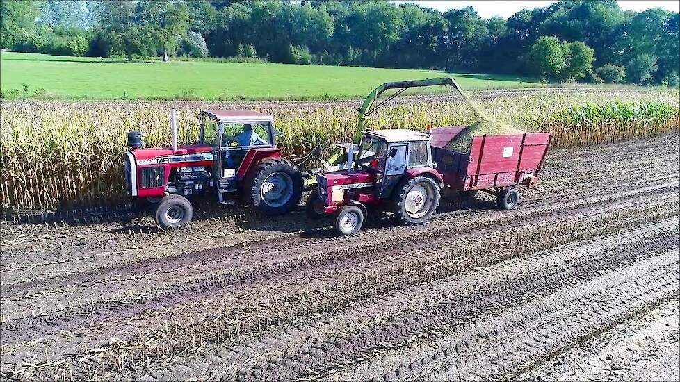 Hakselteam de ''Tukkers'', Nostalgisch mais hakselen / Nostalgic corn chopping 2018