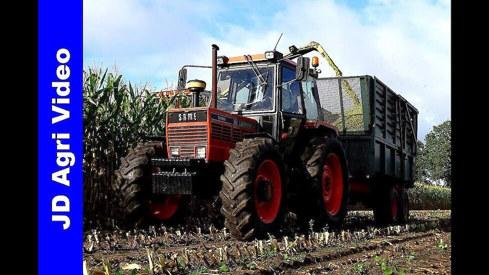 Mais hakselen 2018 | Claas Jaguar 695 SL | Same Leopard 90 | International 955 | Velkemeen | Maize