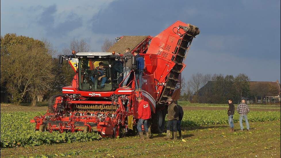Grimme Maxtron 620 II tijdens demo op de Groningse klei- Trekkerweb