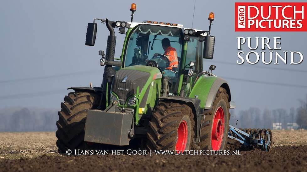 Ploegen met Fendt 724 Vario en Lemken, Landbouwbedrijf Jan Bakker - Ploughing - Pflügen
