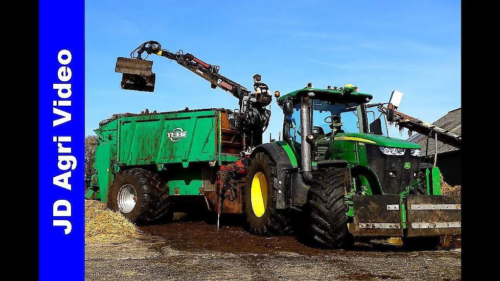 Mest strooien 2019 | John Deere 7260R | Tebbe | K Mulder Putten | Manure spreading | Mist streuen