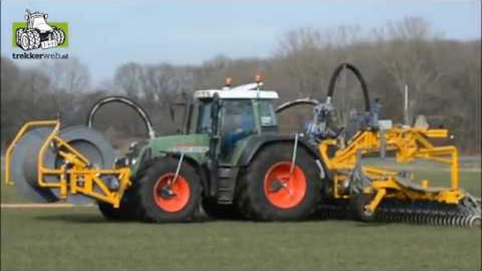 Fendt 820 en de Tjalma sleepslangenbemester