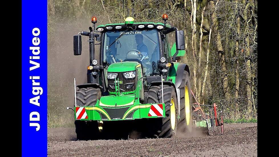 Tarwe zaaien | John Deere 6130R | Sowing | Säen | Versteeg Uddel | Bakker Piet Elspeet | 2019