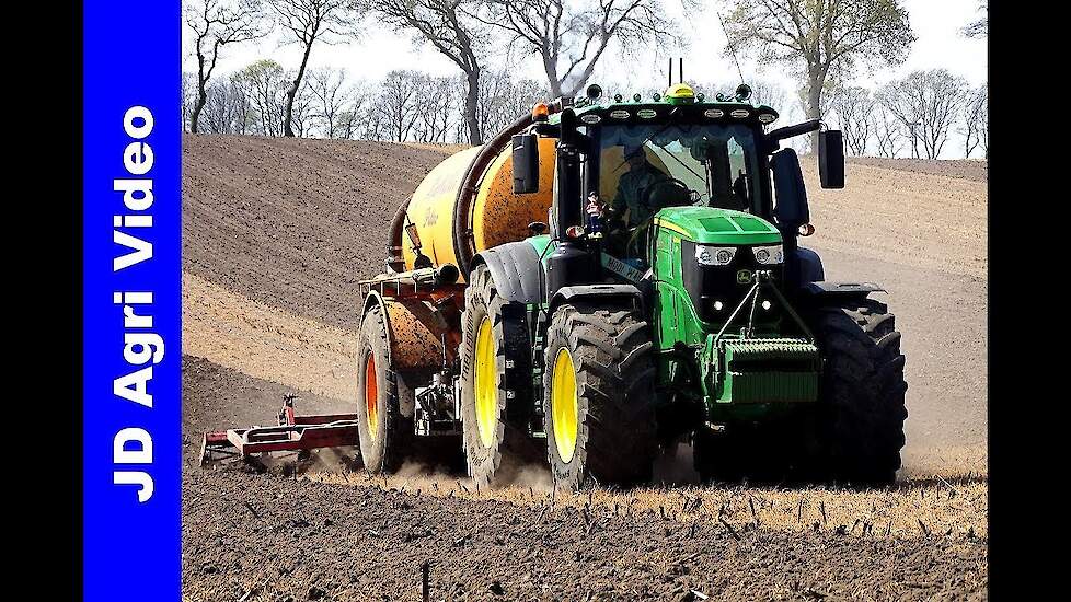 Digestaat | Bouwland bemesten  | John Deere 6230R | K Mulder Putten | Injection slurry | 2019